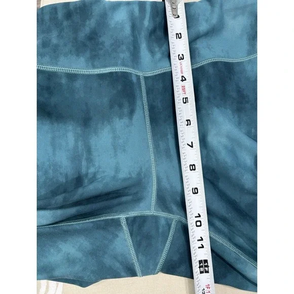 Calia Green Tie Dye Leggings High Rise Ankle Length Stretch Activewear Size L - Picture 7 of 8